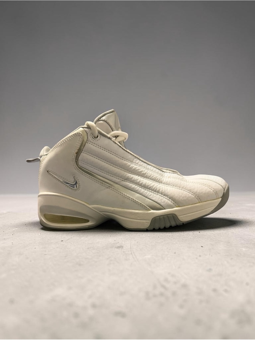 Nike Air Off-White Leather High-Top Sneaker